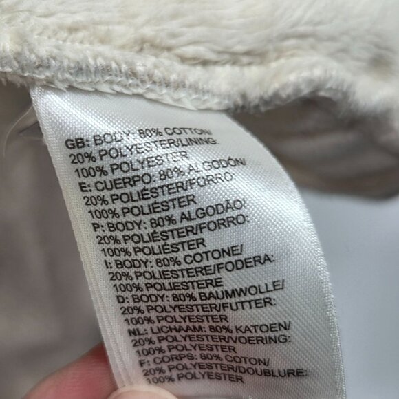 North Face Jacket Womens XL Beige Caroluna II Hooded Sherpa Fleece Lined Coat - Picture 6 of 11